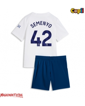 Manchester City Antoine Semenyo #42 Echipament de Fotbal Replică 2026-27 Copii Treilea (+ Șorturi)